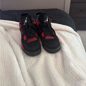 Air Jordan Black and Red Sneakers